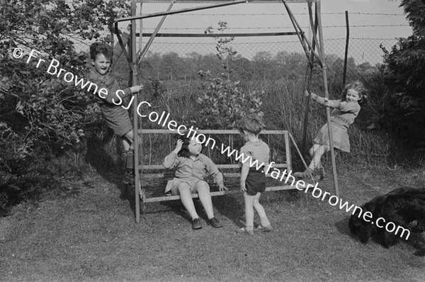 KEHOE CHILDREN ON SWING AT KILLONE